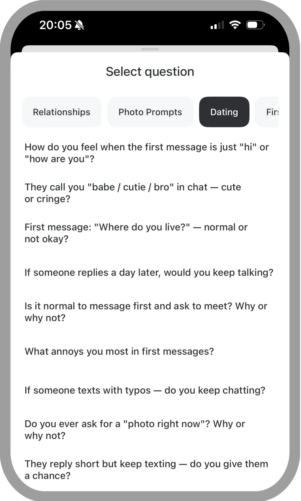 Secrets - OURS mobile app